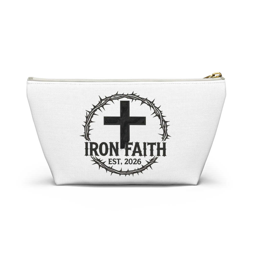 Iron Faith & Distressed Flag Makeup Bag