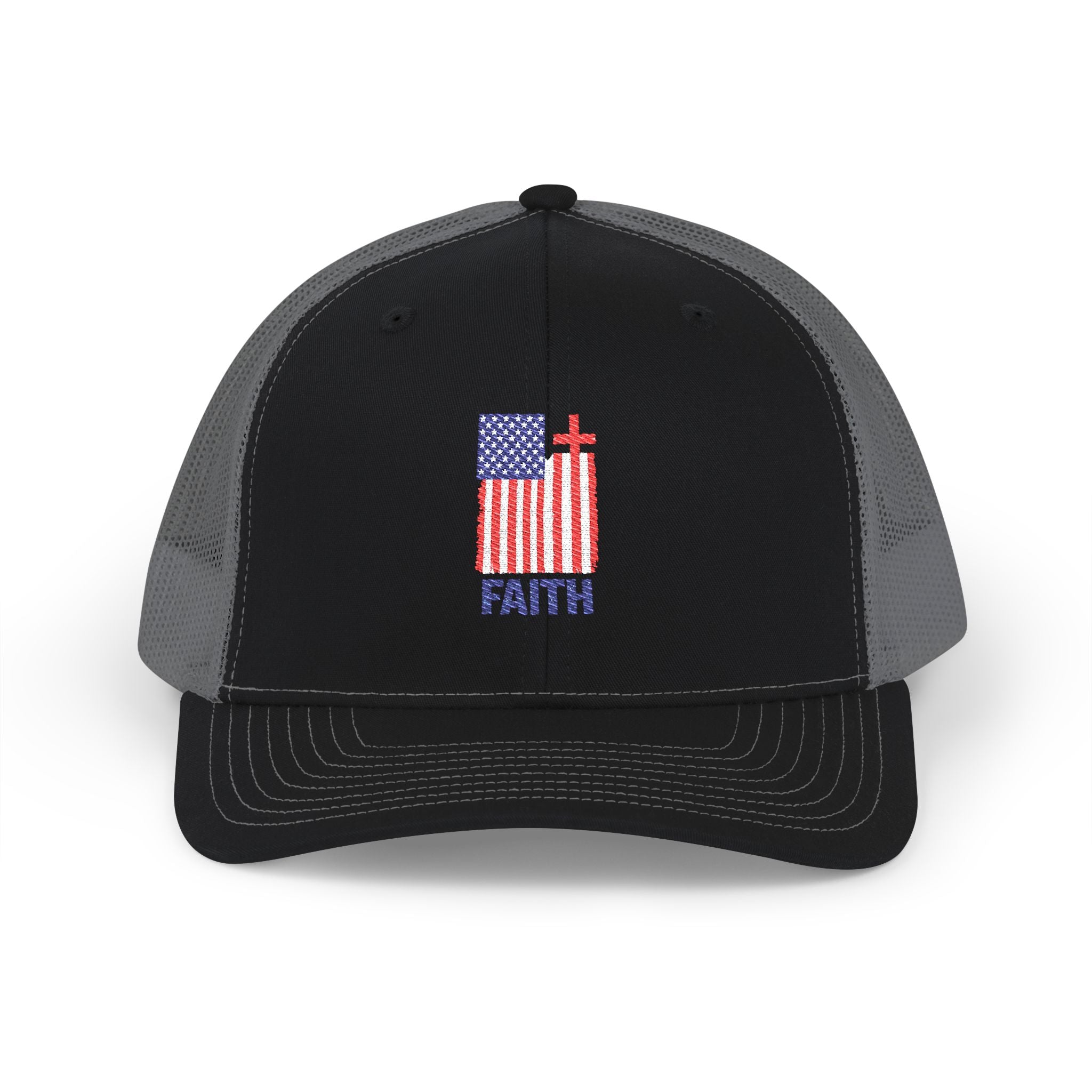 Patriotic Faith Flag - Richardson Snap Back Hat