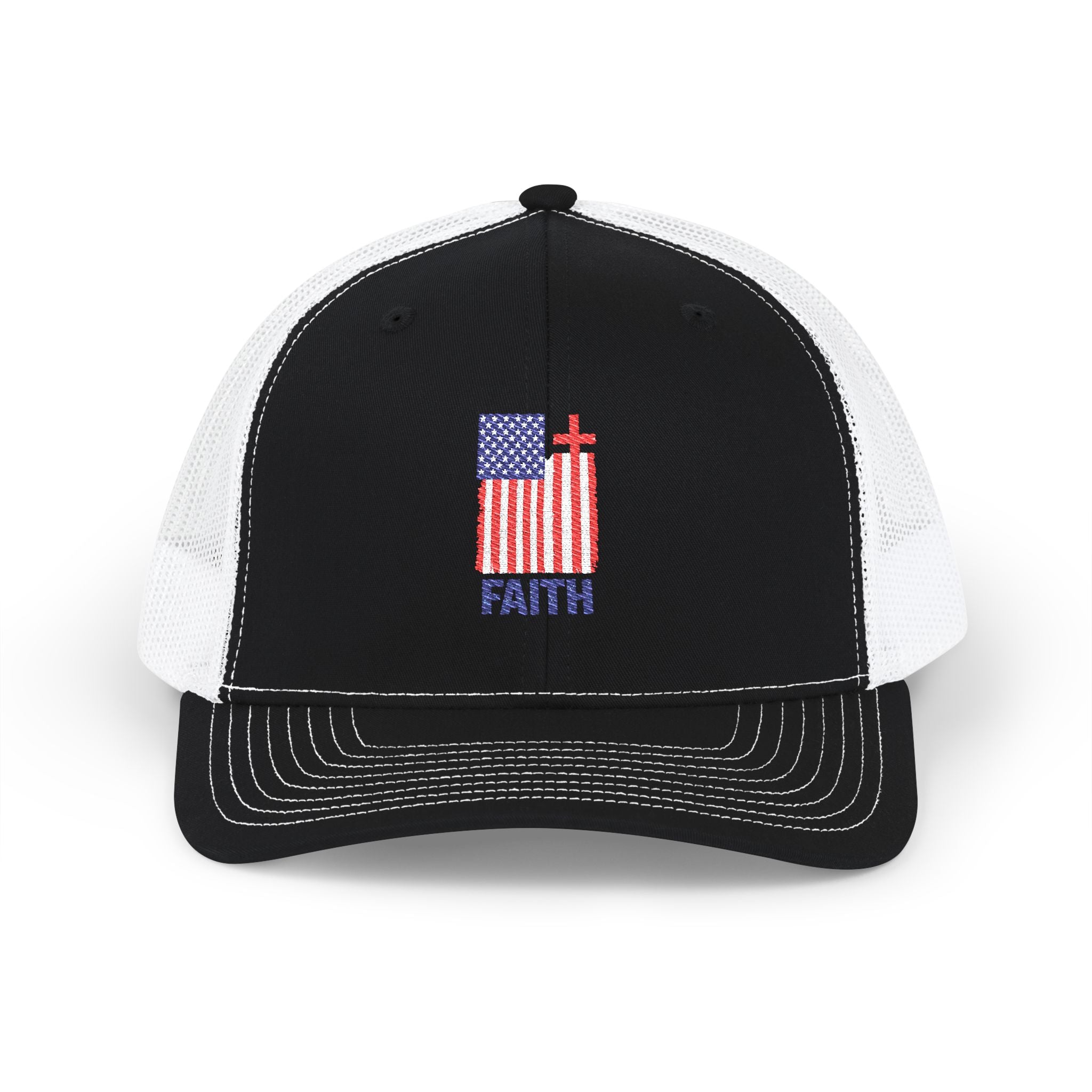 Patriotic Faith Flag - Richardson Snap Back Hat