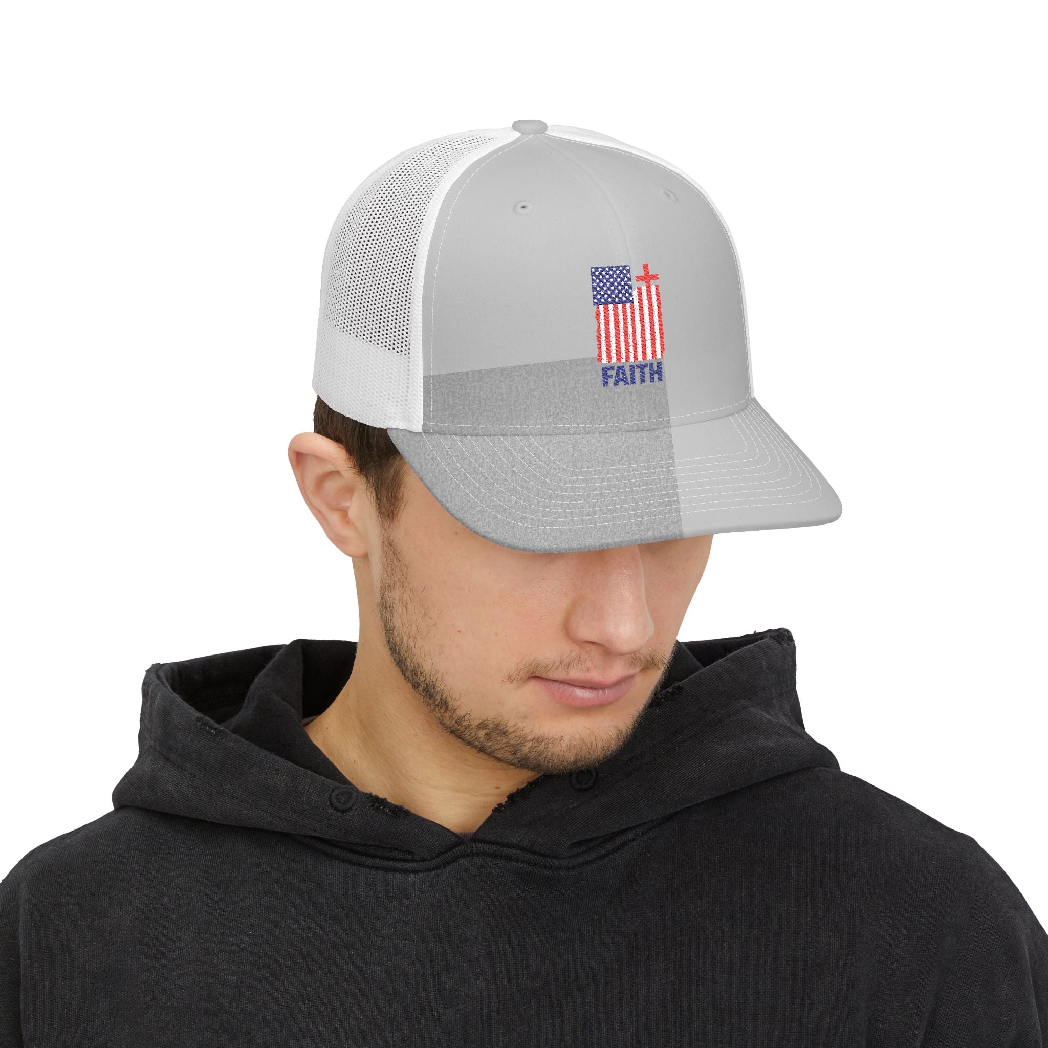 Patriotic Faith Flag - Richardson Snap Back Hat