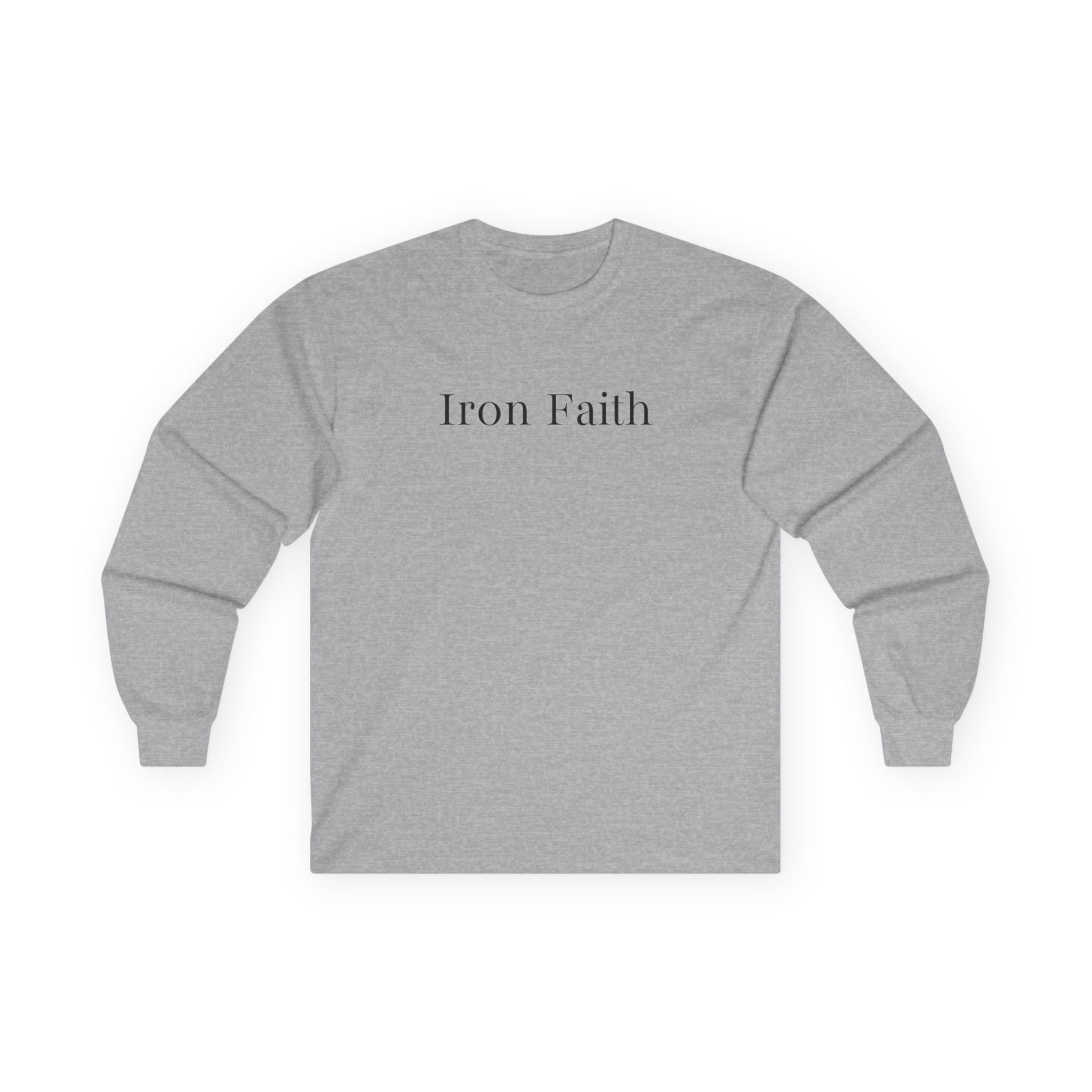 Iron Faith - Isaiah 6:8 Long Sleeve Gildan Tee