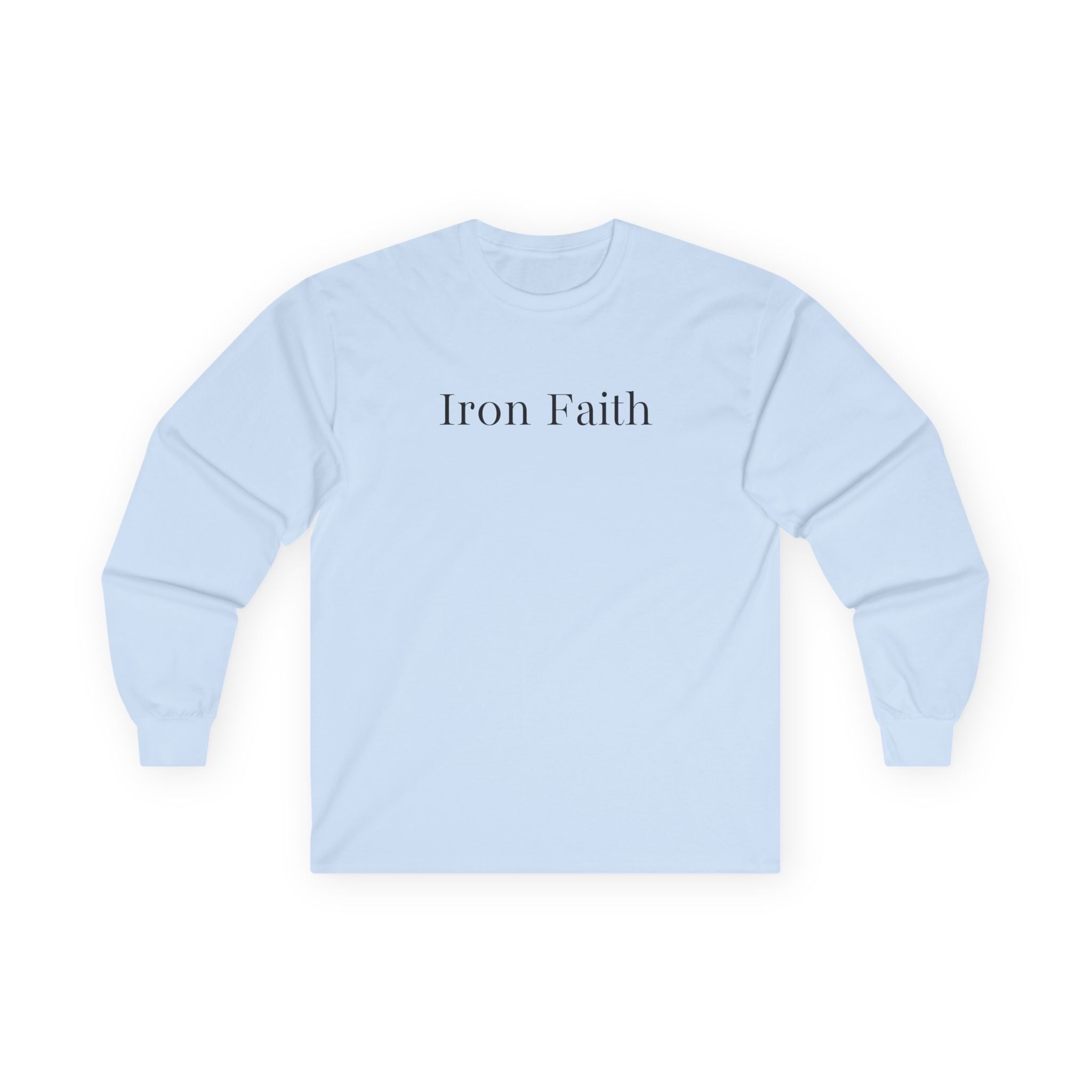 Iron Faith - Isaiah 6:8 Long Sleeve Gildan Tee