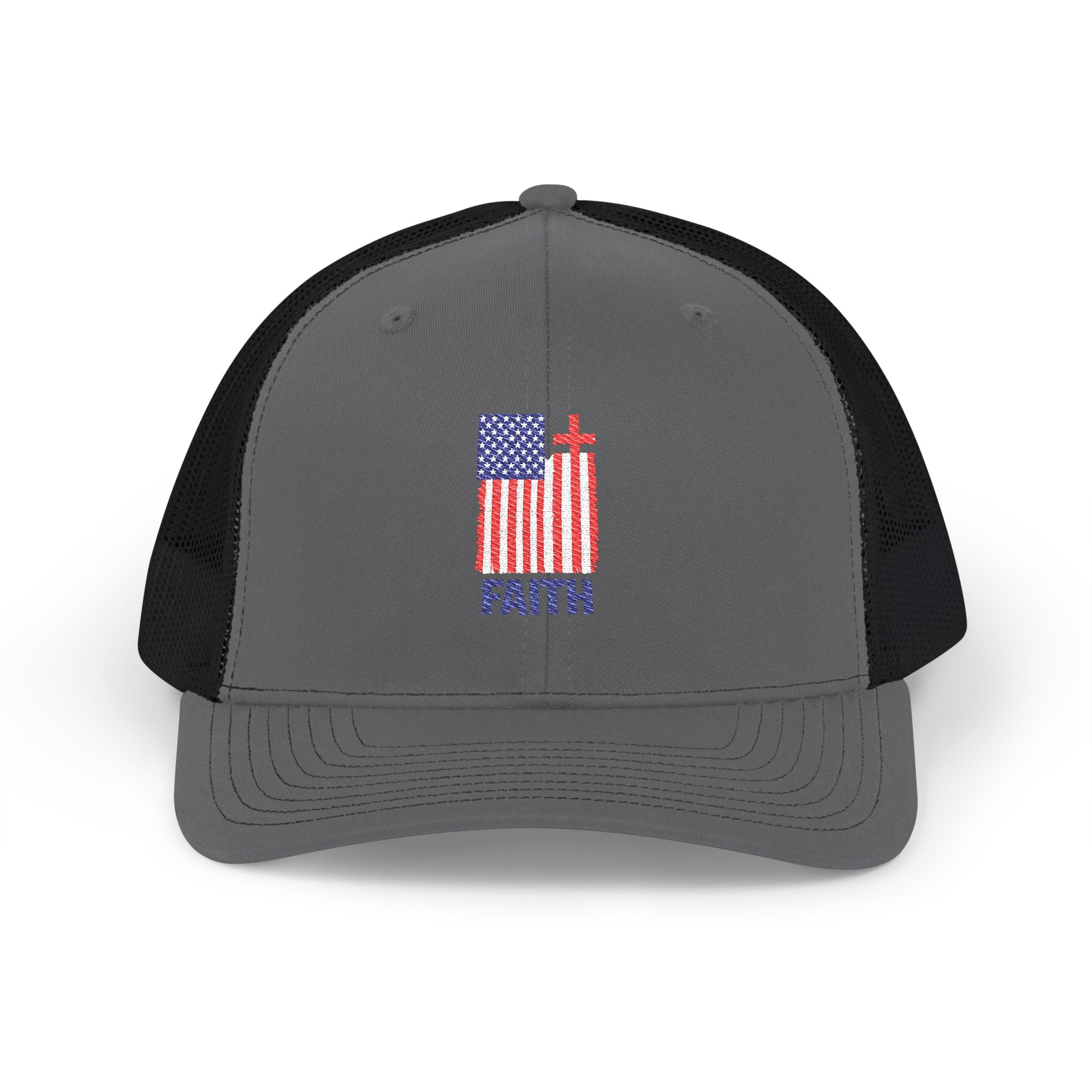 Patriotic Faith Flag - Richardson Snap Back Hat