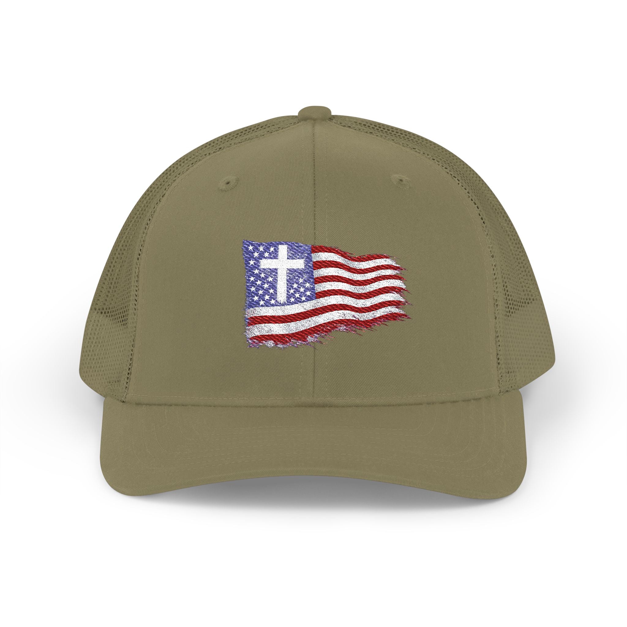 Patriotic Cross - Richardson Snap Back Hat
