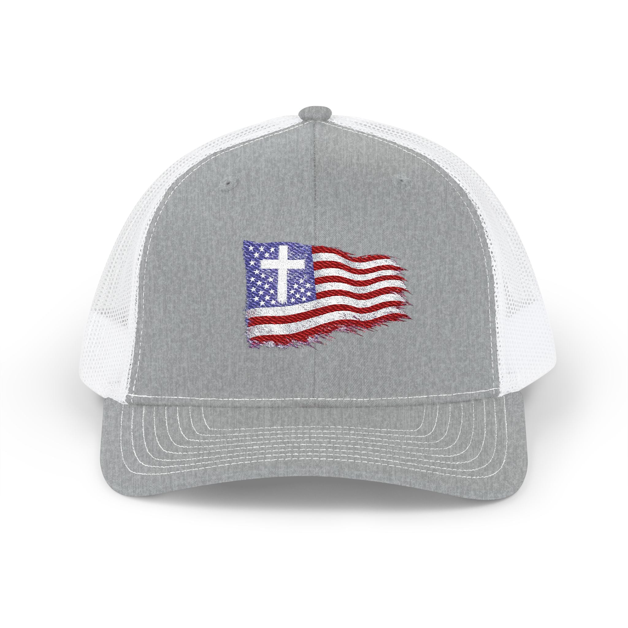 Patriotic Cross - Richardson Snap Back Hat