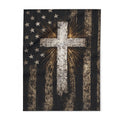 American Flag & Cross Blanket