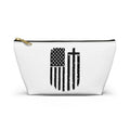 Iron Faith & Distressed Flag Makeup Bag