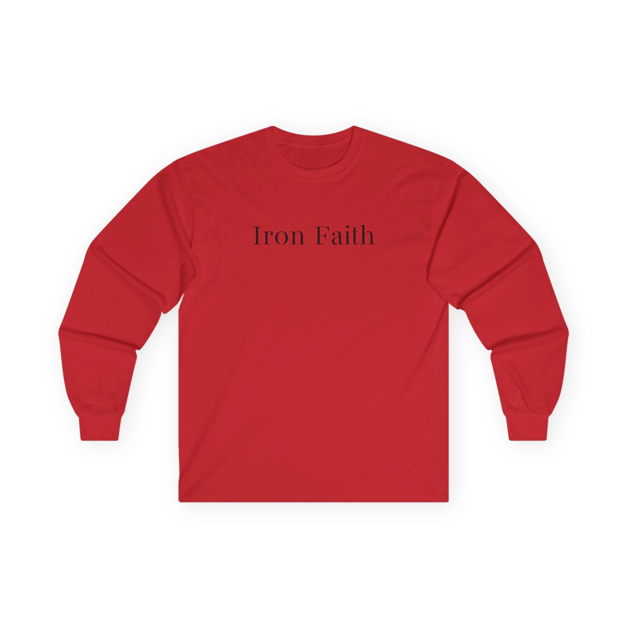 Iron Faith - Isaiah 6:8 Long Sleeve Gildan Tee