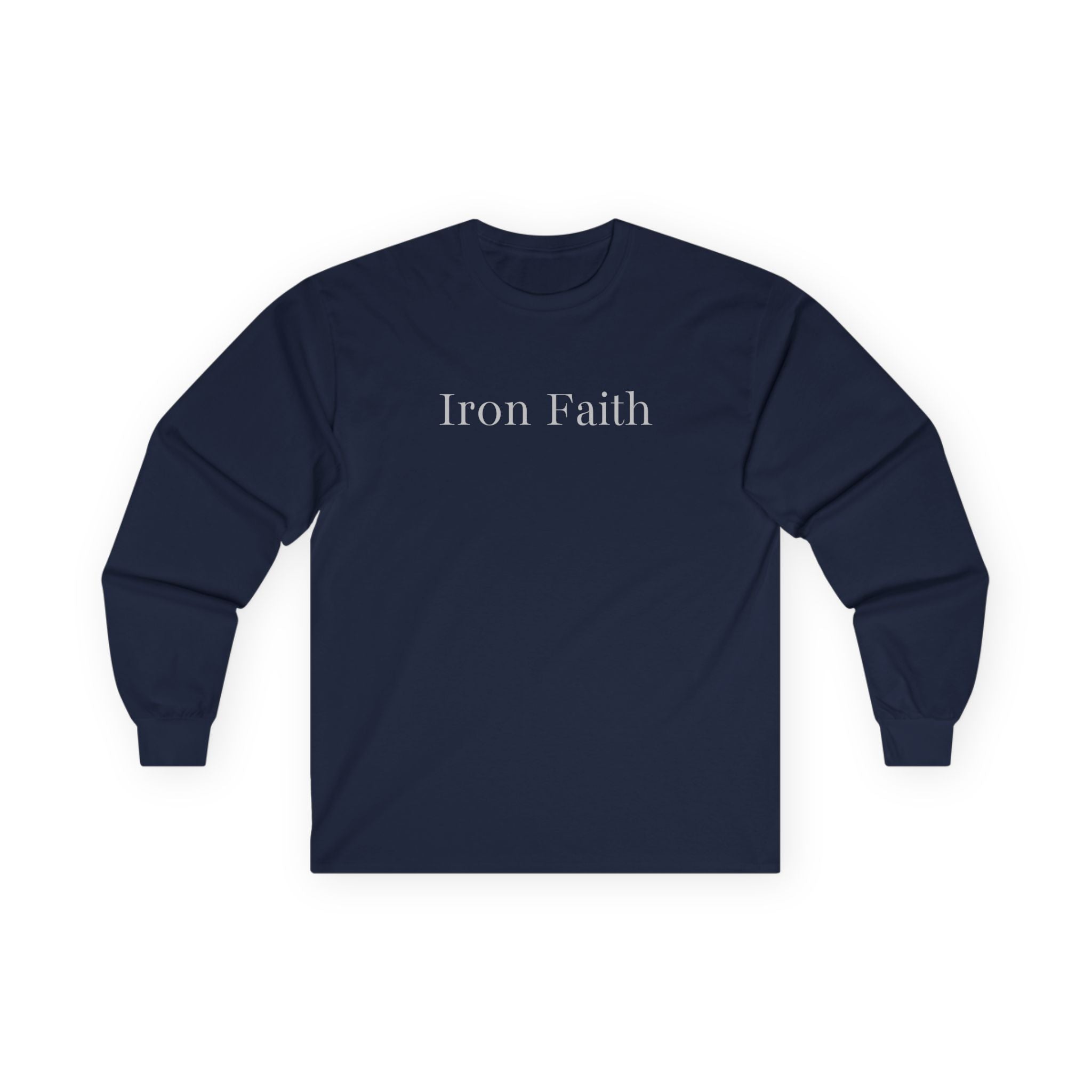 Iron Faith - Isaiah 6:8 Long Sleeve Gildan Tee