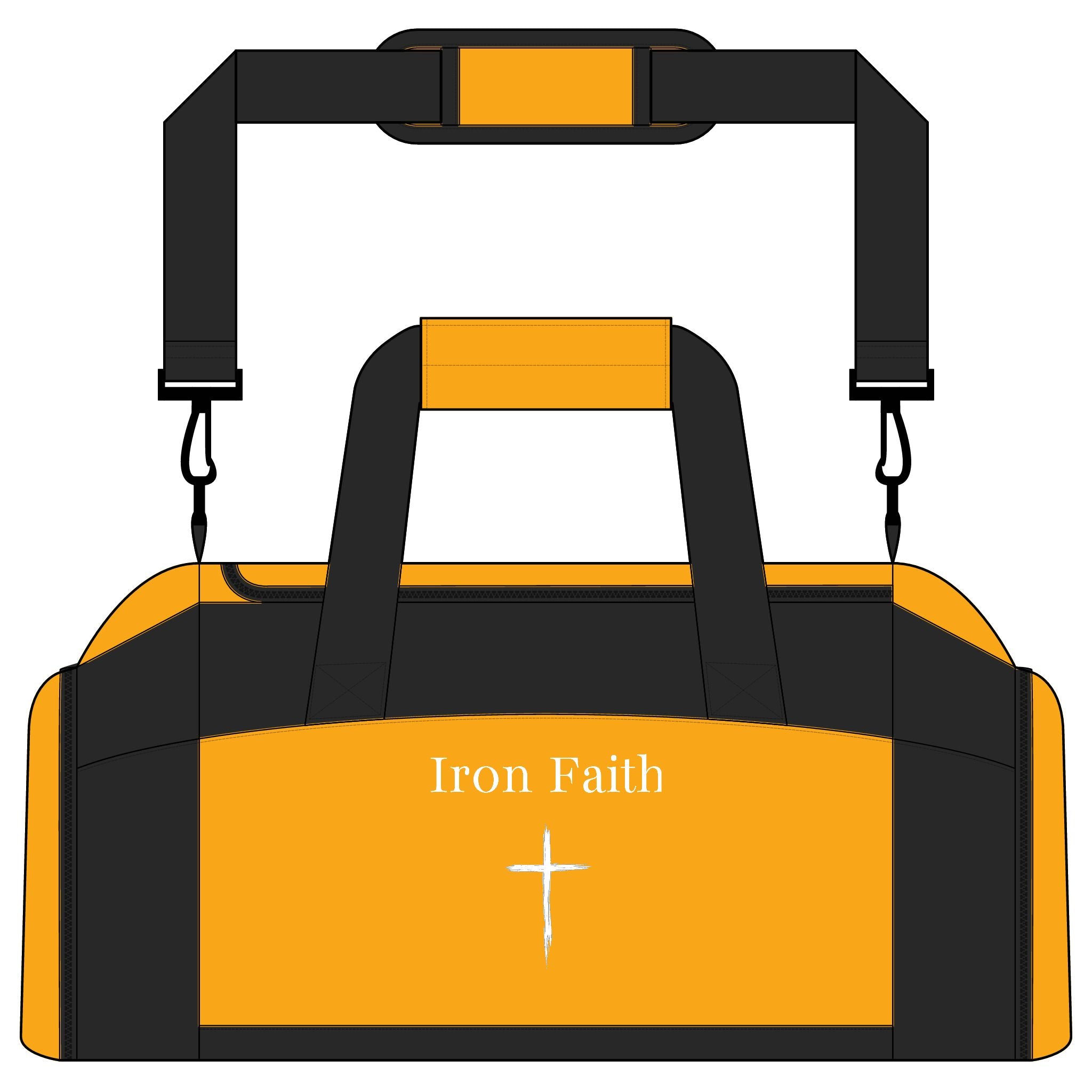 Customizable "Iron Faith - Cross" Duffle