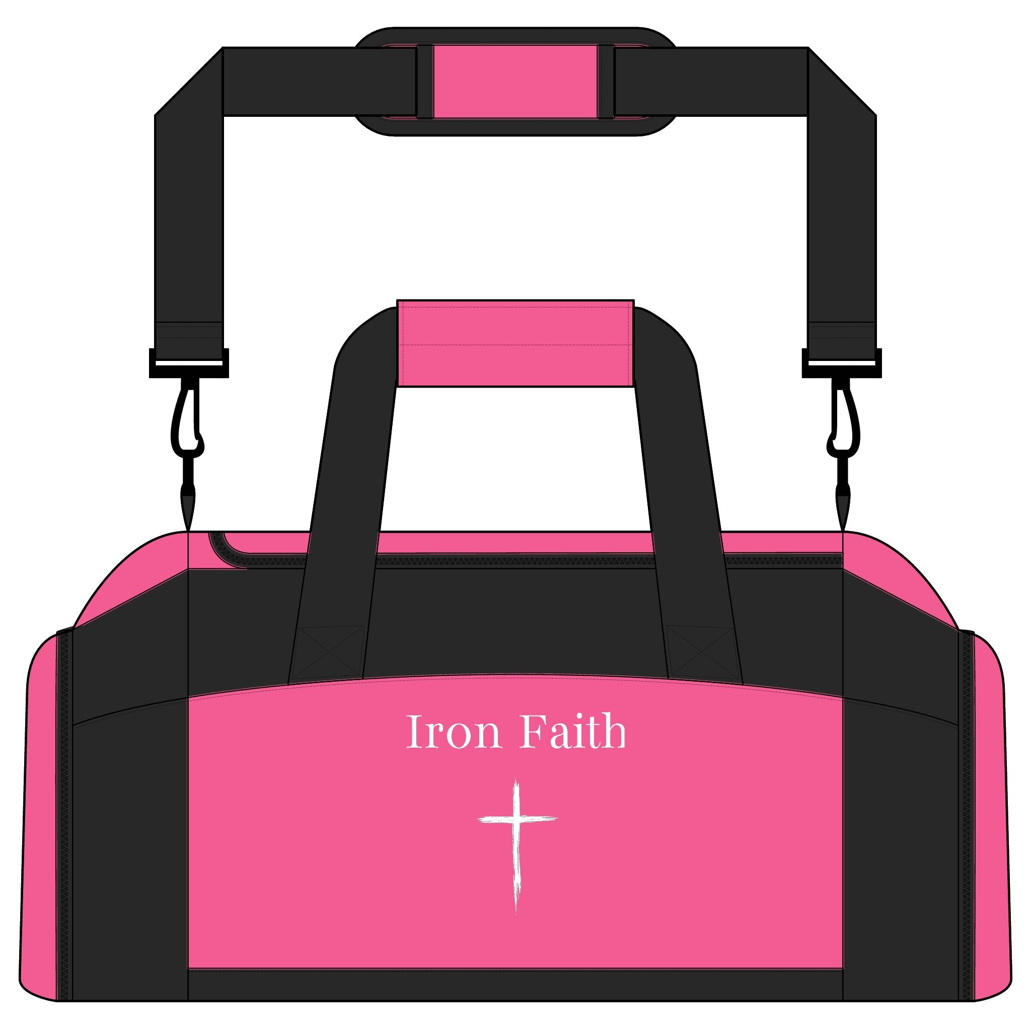 Customizable "Iron Faith - Cross" Duffle