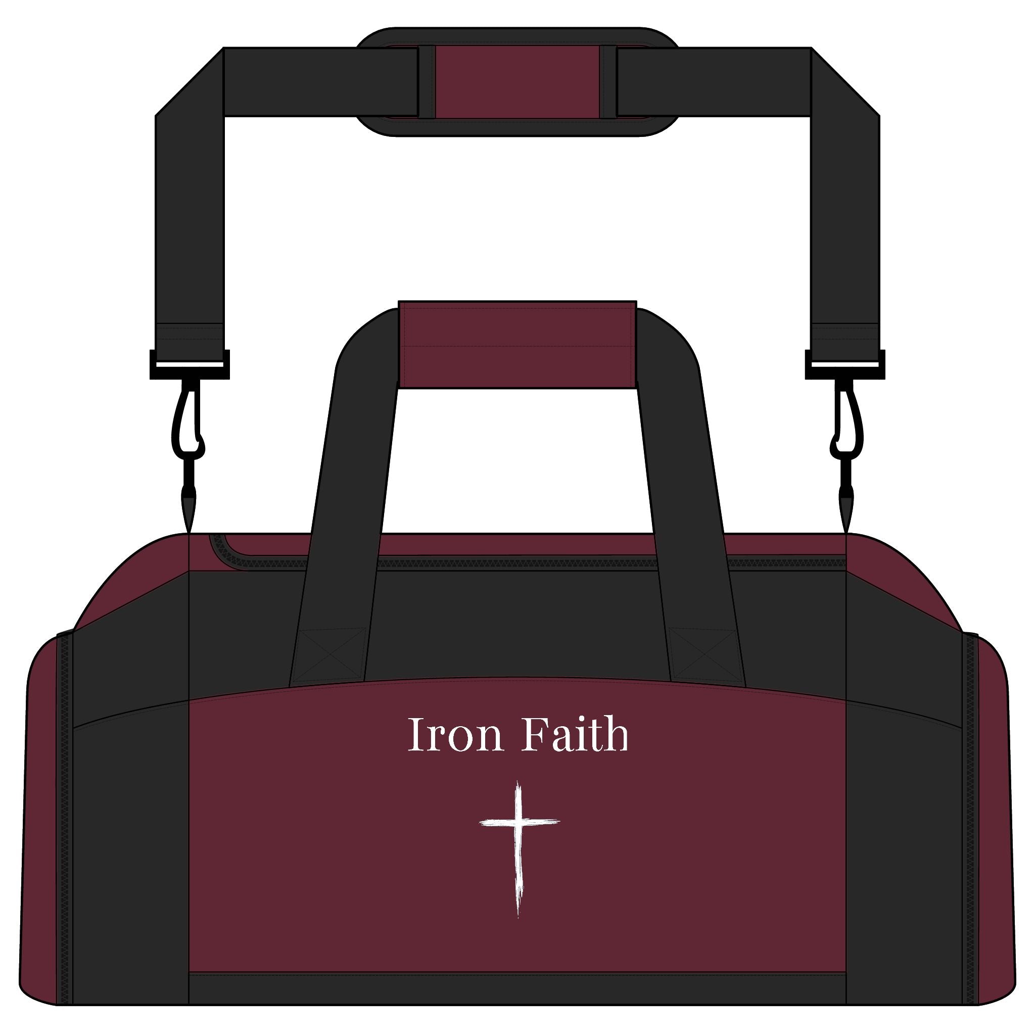 Customizable "Iron Faith - Cross" Duffle